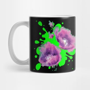 Watercolor purple flower Mug